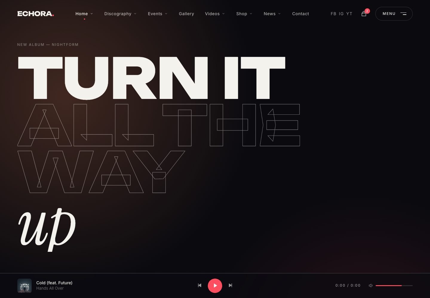 Home 03 — Typographic