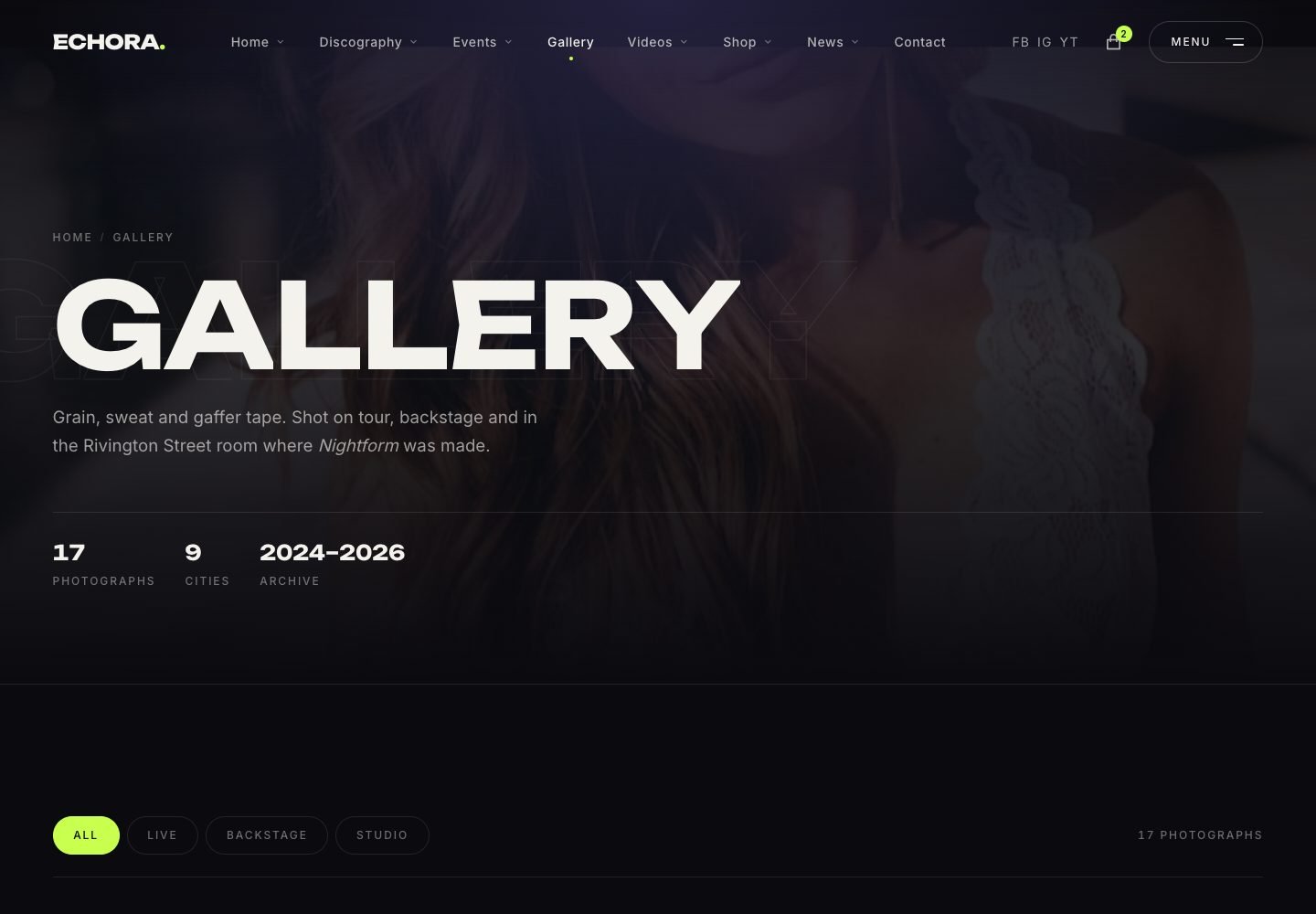 Gallery — Inner page