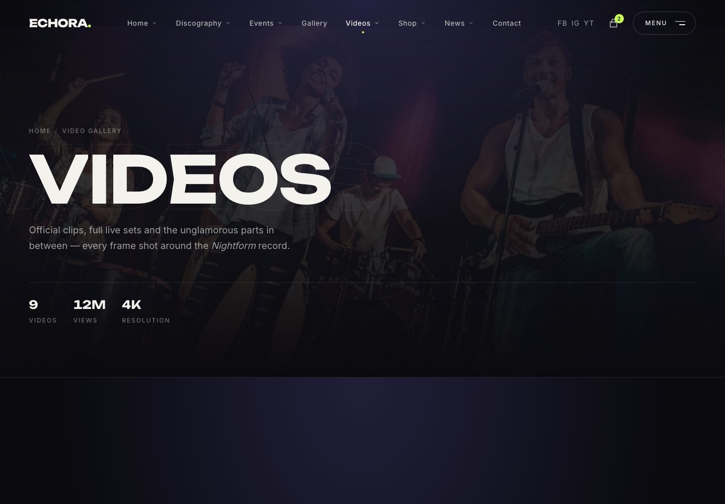 Video Gallery — Inner page